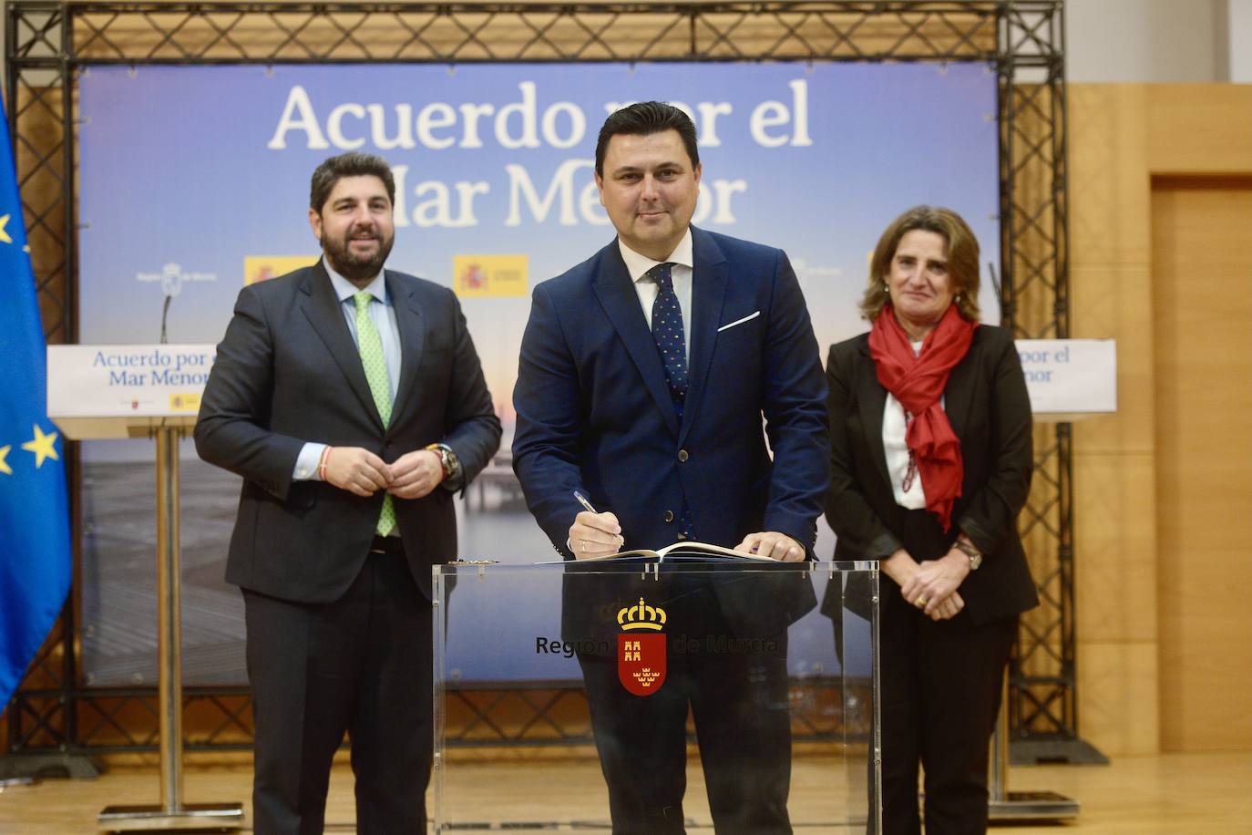 La firma de la Comisión Interadministrativa del Mar Menor, en imágenes