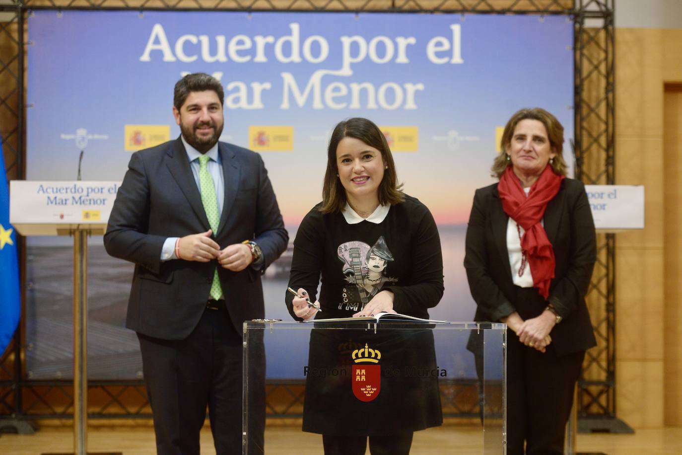 La firma de la Comisión Interadministrativa del Mar Menor, en imágenes