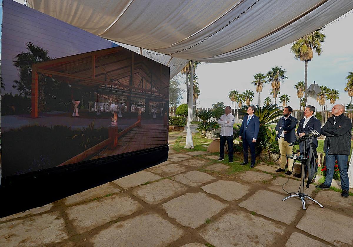 Imagen principal - Rueda de prensa para anunciar el nuevo proyecto de La Cabaña, este miércoles.