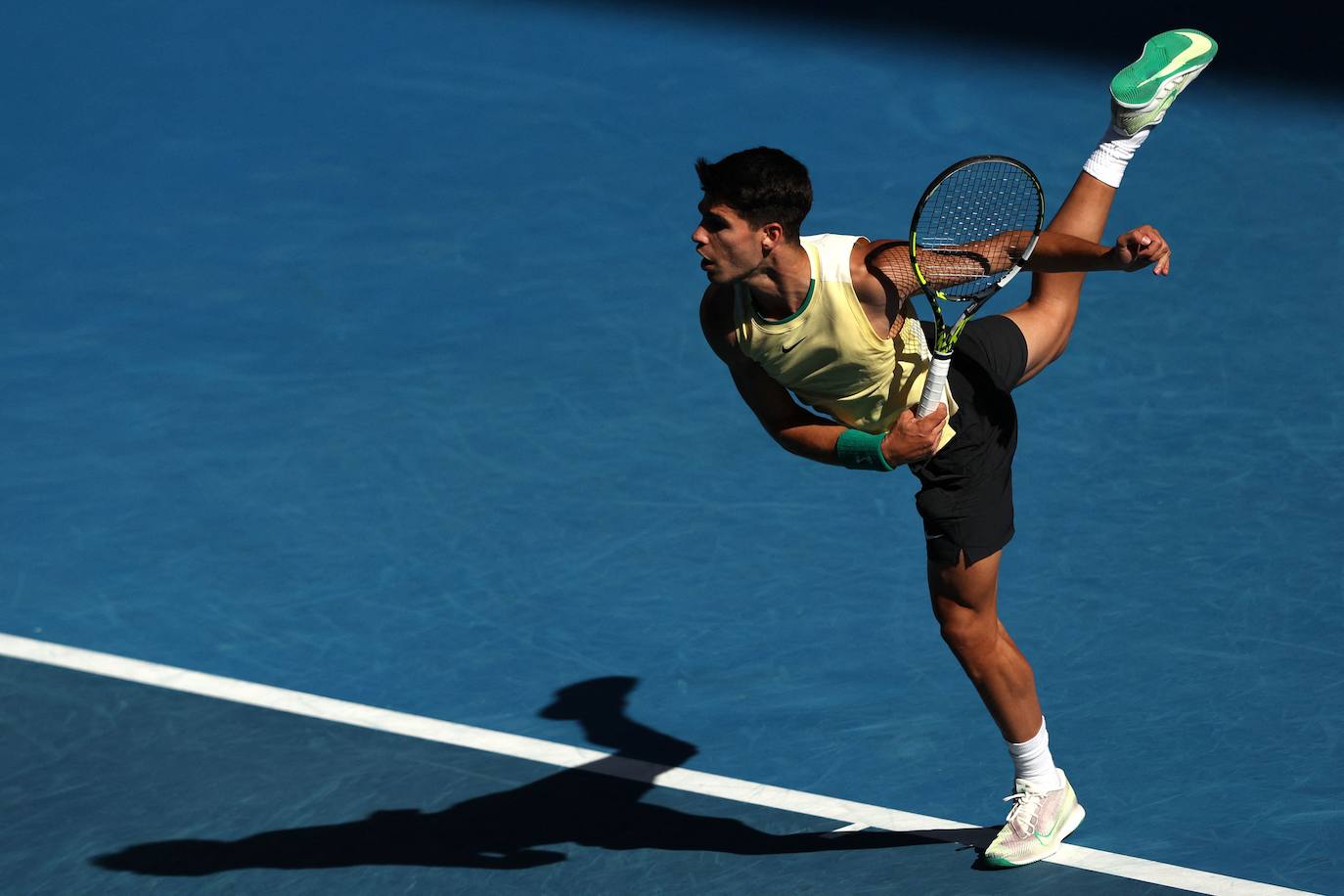 El partido entre Alcaraz y Sonego en el Open de Australia, en imágenes