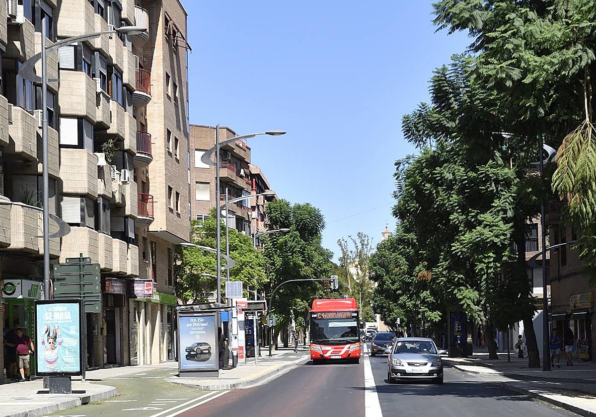 Calle Floridablanca, en el barrio del Carmen, donde está proyectado un parking subterráneo.