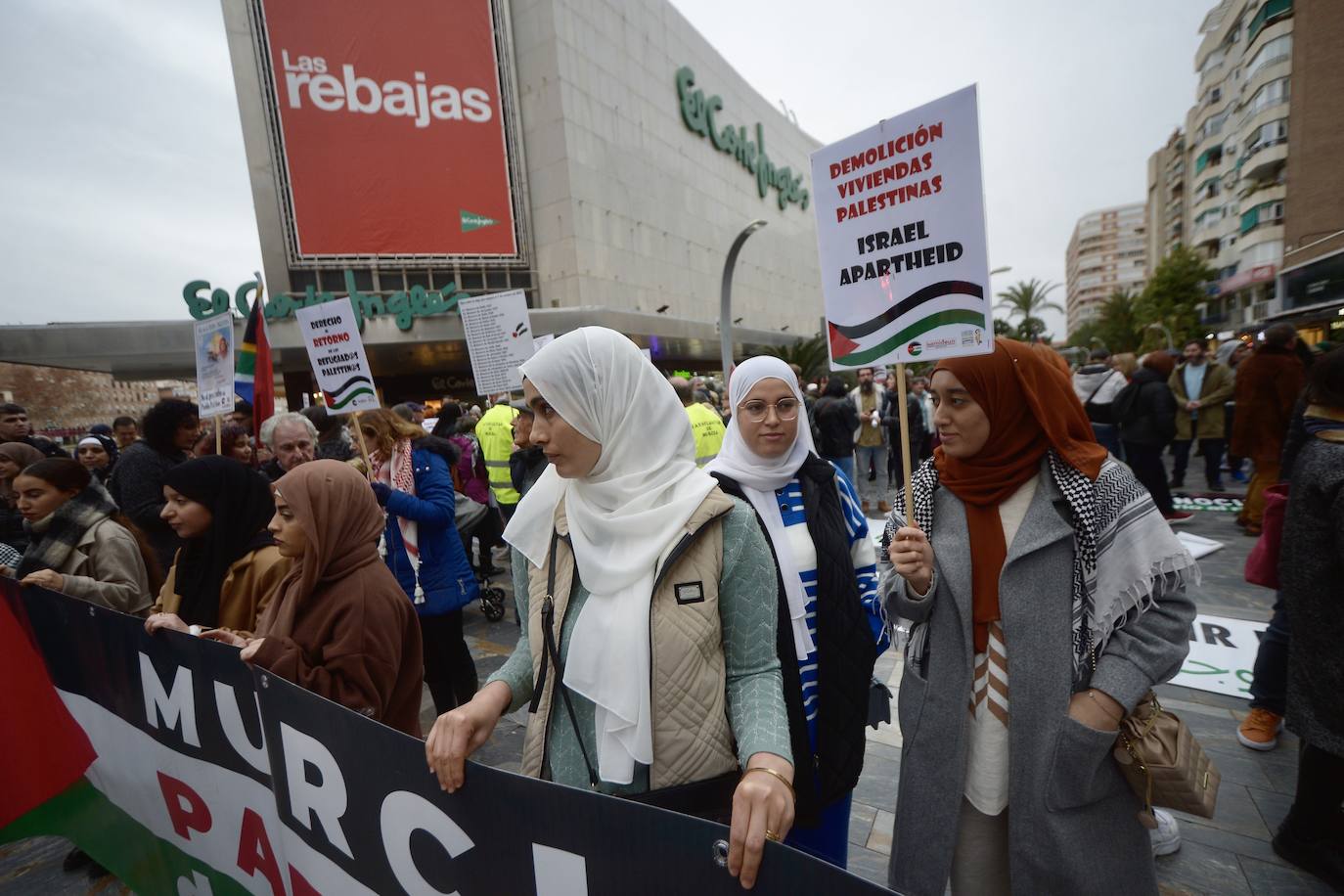En imágenes: manifestación por Palestina en Murcia