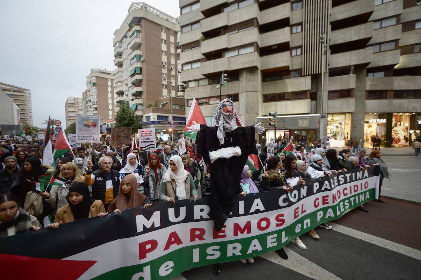 En imágenes: manifestación por Palestina en Murcia