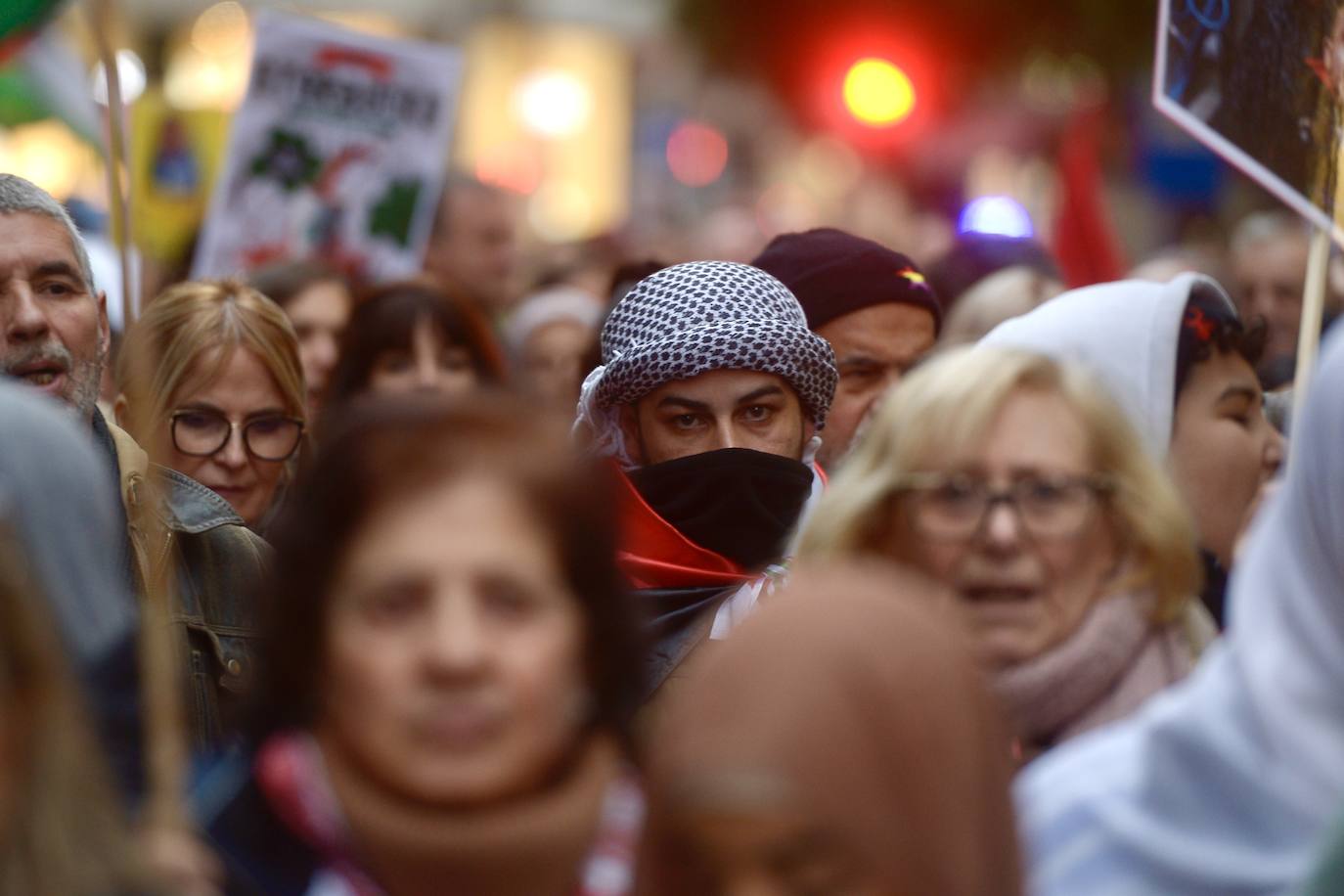 En imágenes: manifestación por Palestina en Murcia