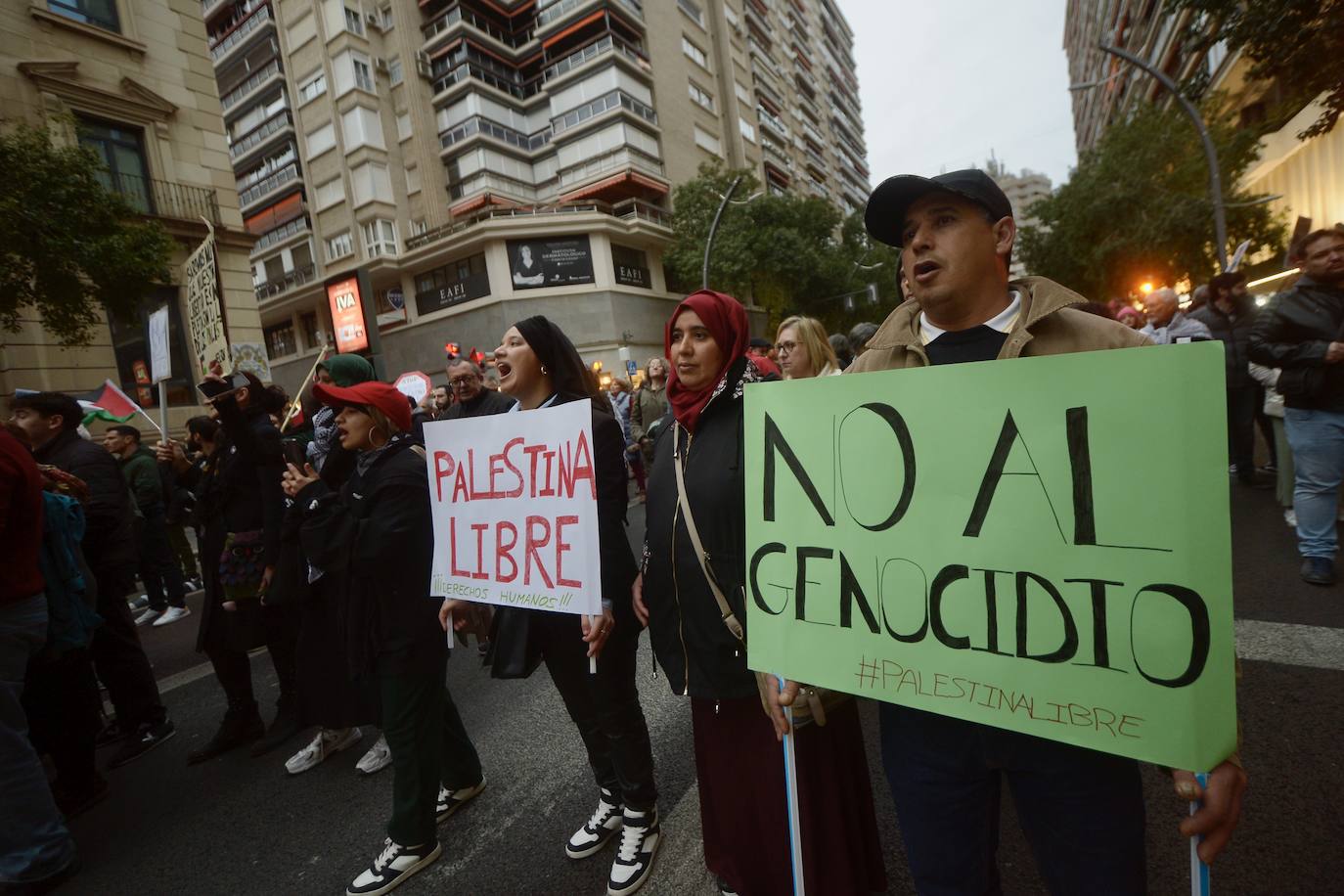 En imágenes: manifestación por Palestina en Murcia