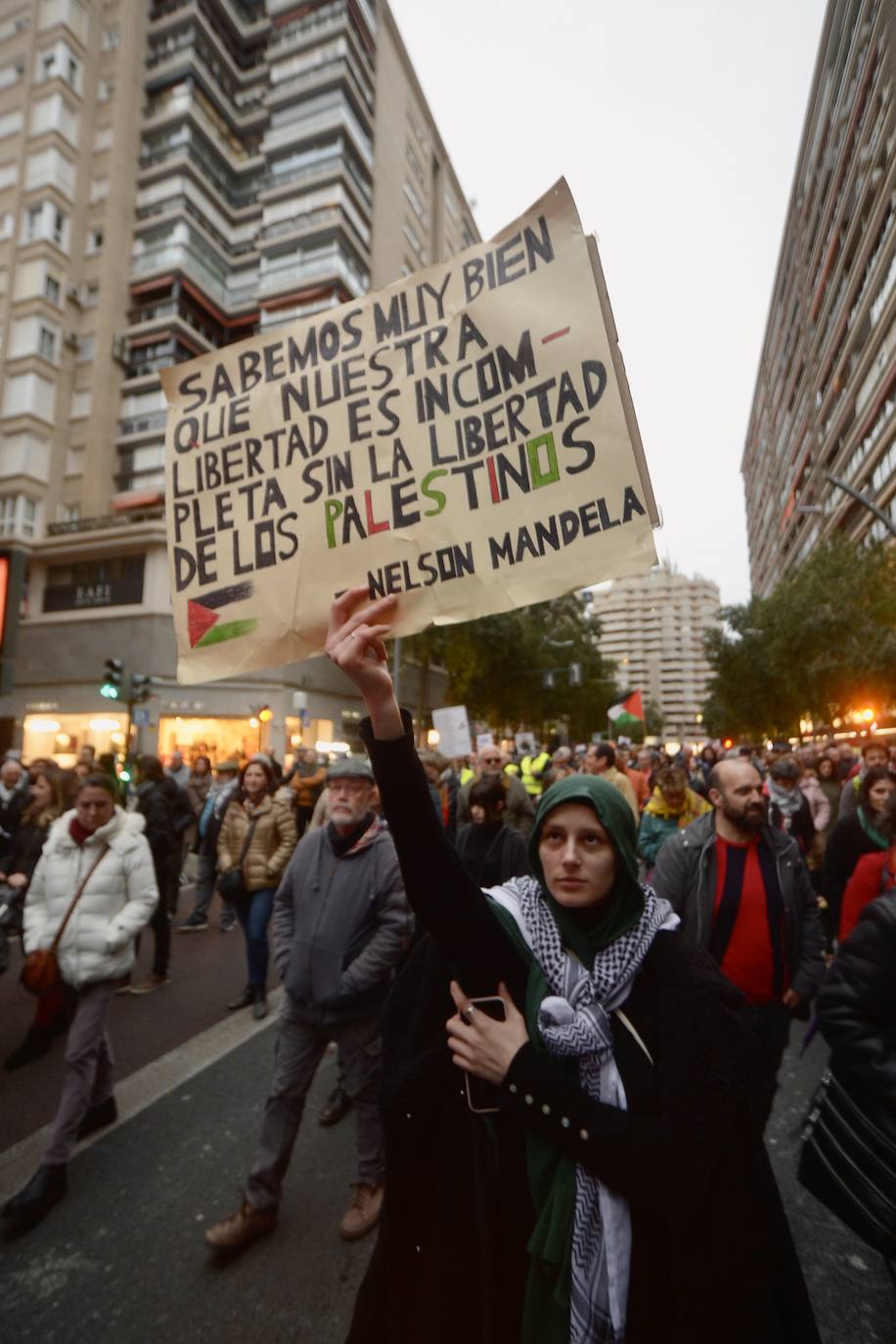 En imágenes: manifestación por Palestina en Murcia