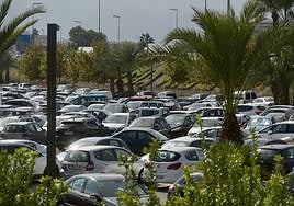El aparcamiento disuasorio del Malecón, en una imagen de archivo.
