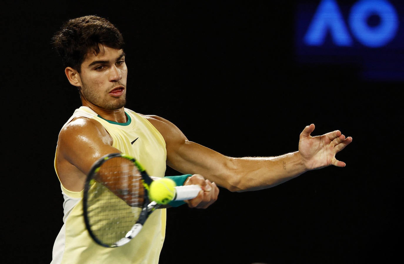 La derrota de Alcaraz ante Zverev en el Open de Australia, en imágenes