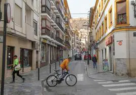 Una calle de Lorca, en una foto de archivo.