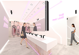 Aseo inspirado en la Laguna Rosa de Torrevieja.