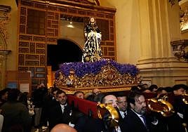 El solemne traslado del Cristo del Rescate en Lorca, en imágenes