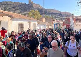 Imagen de la romería de la Candelaria de Alhama de Murcia, celebrada este viernes.