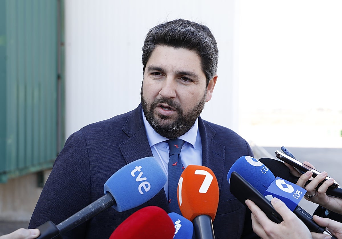 El presidente de la Región de Murcia, Fernando López Miras.