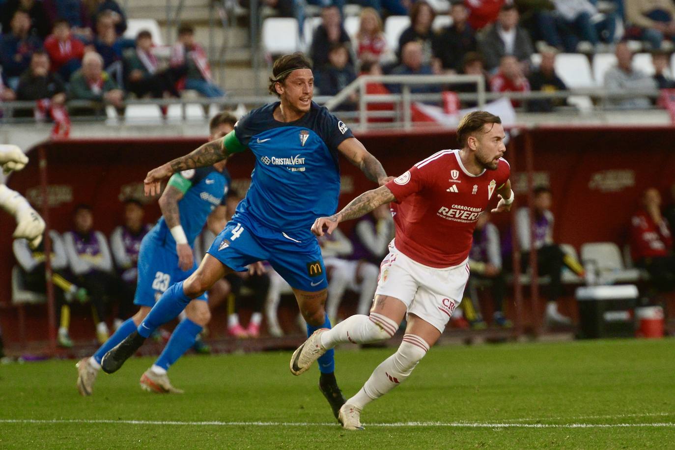 La victoria del Real Murcia frente al San Fernando, en imágenes