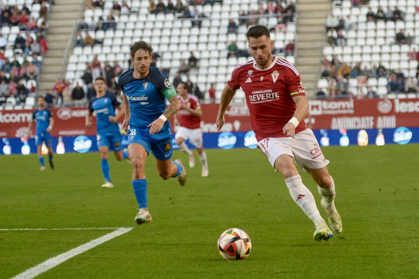 La victoria del Real Murcia frente al San Fernando, en imágenes