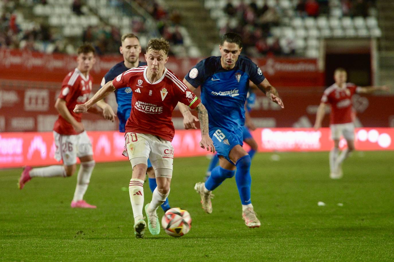 La victoria del Real Murcia frente al San Fernando, en imágenes