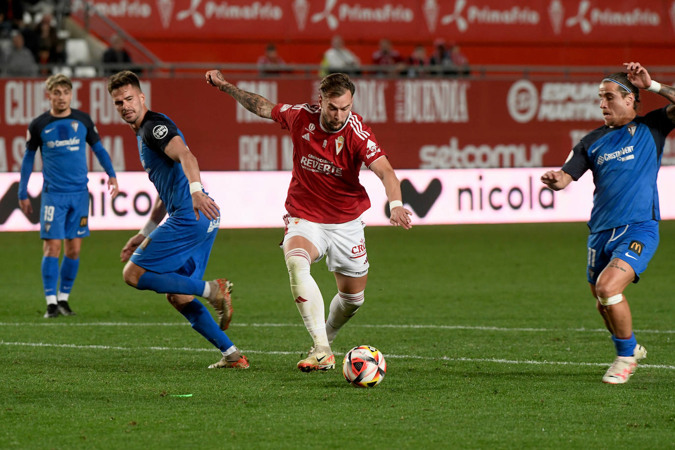 La victoria del Real Murcia frente al San Fernando, en imágenes