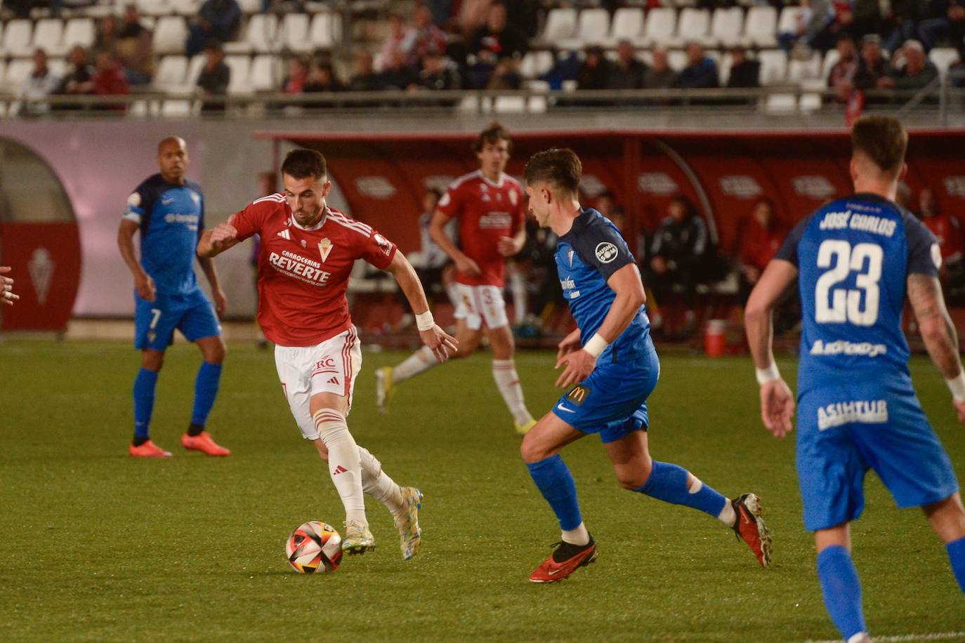 La victoria del Real Murcia frente al San Fernando, en imágenes