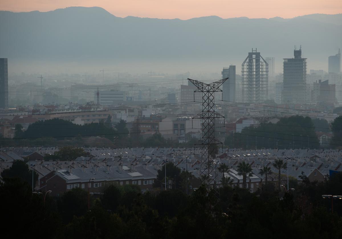 Contaminación en Murcia en una imagen de archivo.