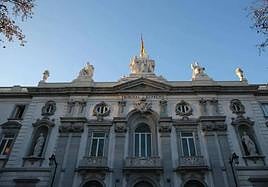 Fachada del Tribunal Supremo, en Madrid.