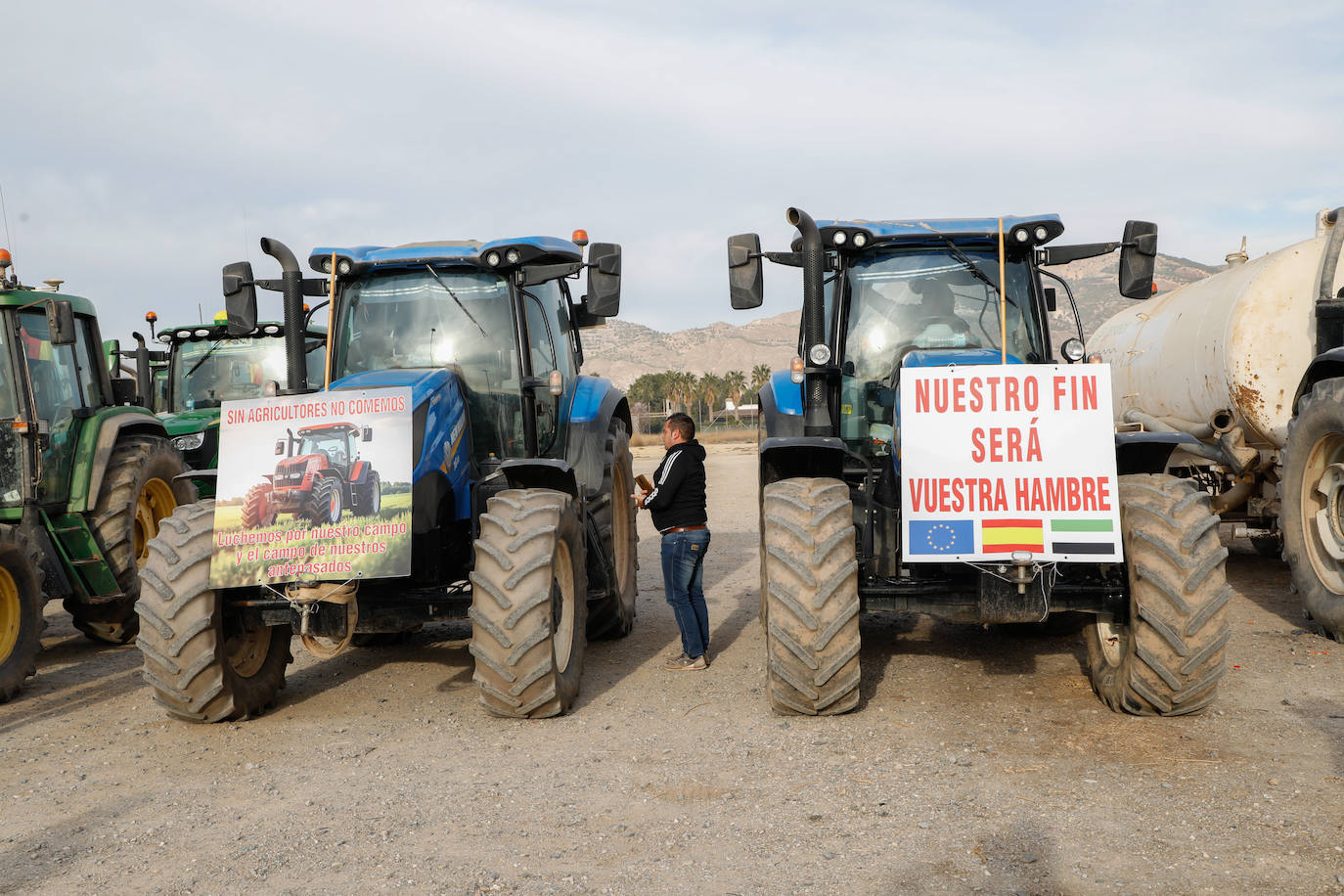 Las imágenes de la tractorada en Lorca