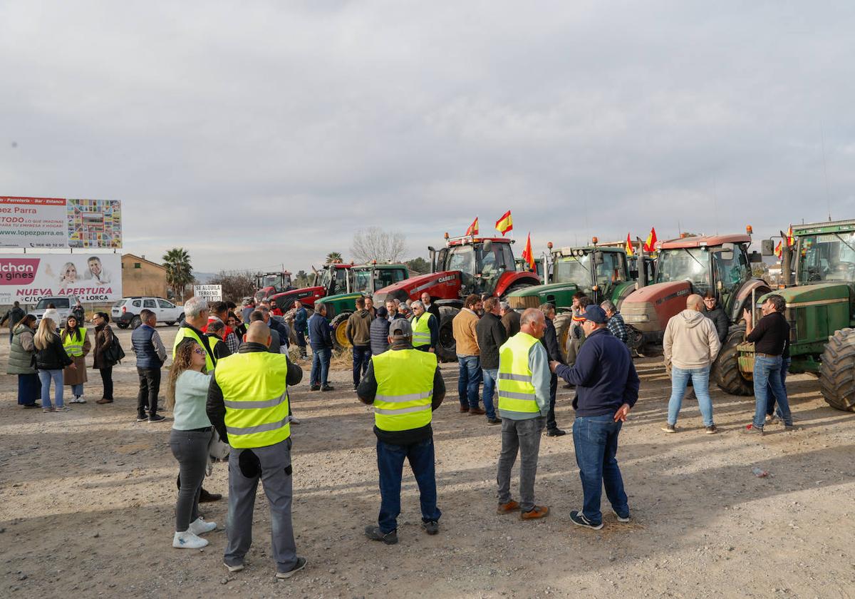 Las imágenes de la tractorada en Lorca