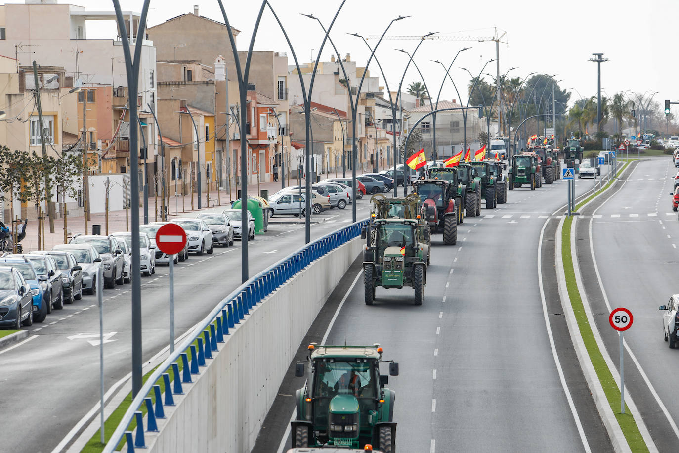 Las imágenes de la tractorada en Lorca