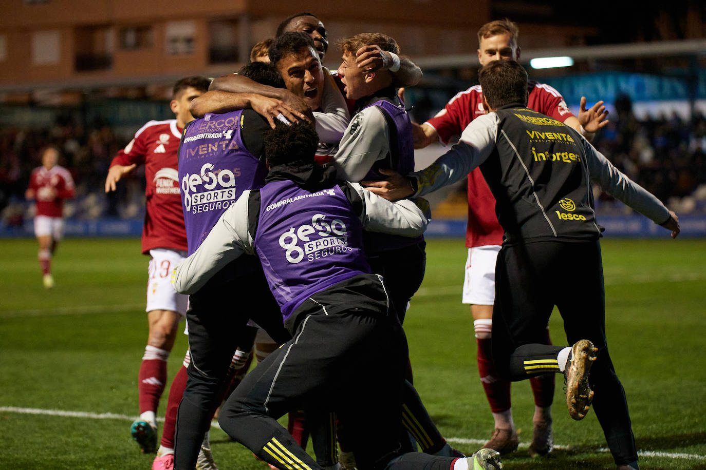 La victoria del Real Murcia frente al Alcoyano, en imágenes