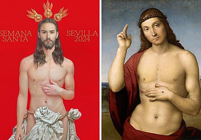 Cartel de Semana Santa de Sevilla. 'Cristo' (1505), de Rafael Sanzio.