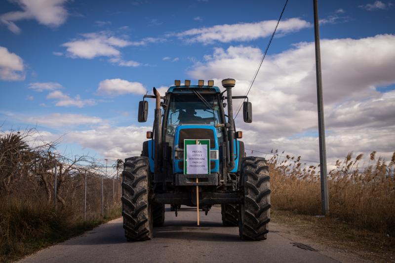 La tractorada de los organizaciones agrarias por la Vega Baja no logra cortar la A-7