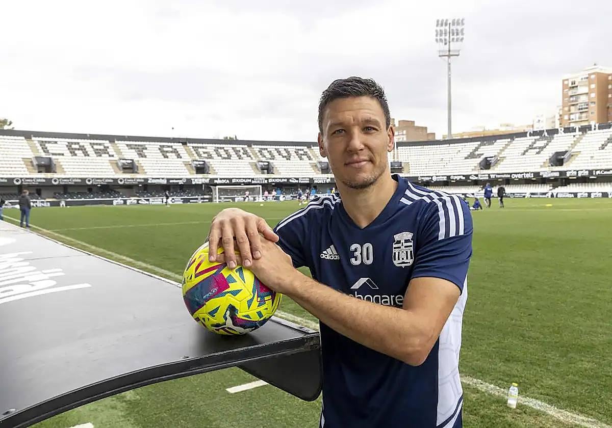 Damián Musto, en el estadio Cartagonova.
