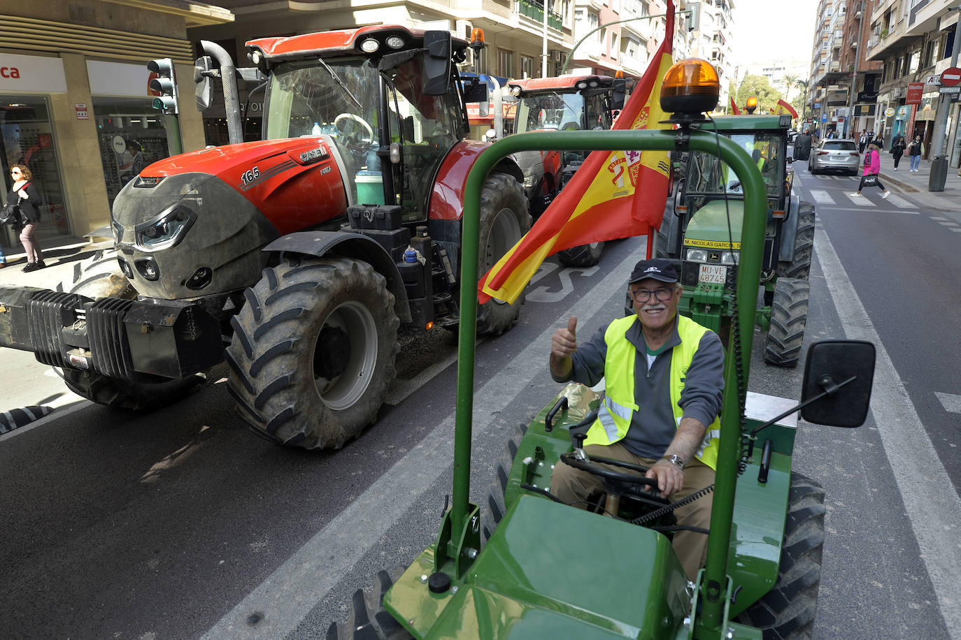 Las protestas de los agricultores llegan a Murcia el 21-F, en imágenes