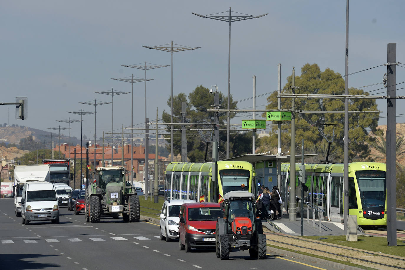 Las protestas de los agricultores llegan a Murcia el 21-F, en imágenes