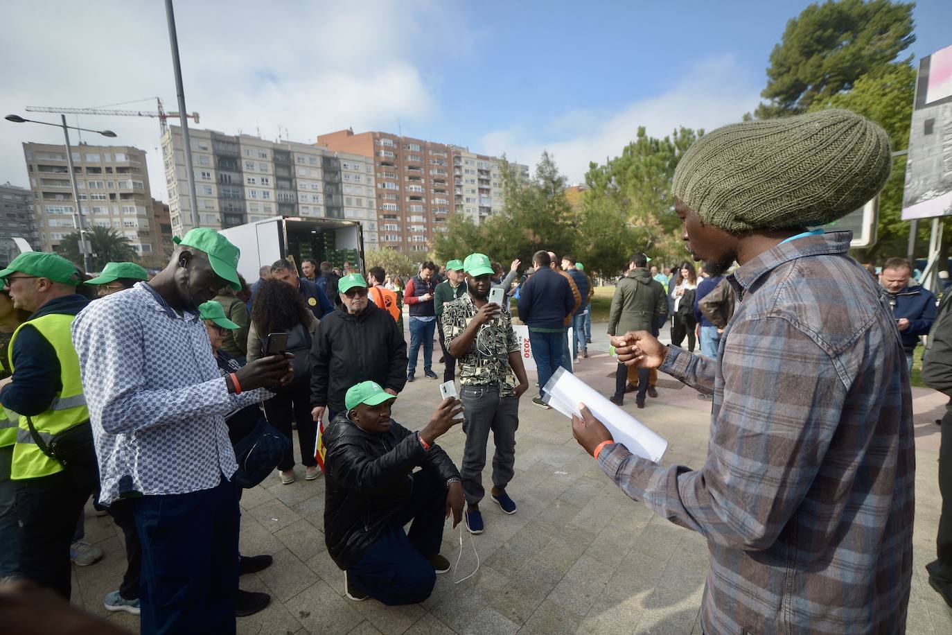 Las protestas de los agricultores llegan a Murcia el 21-F, en imágenes