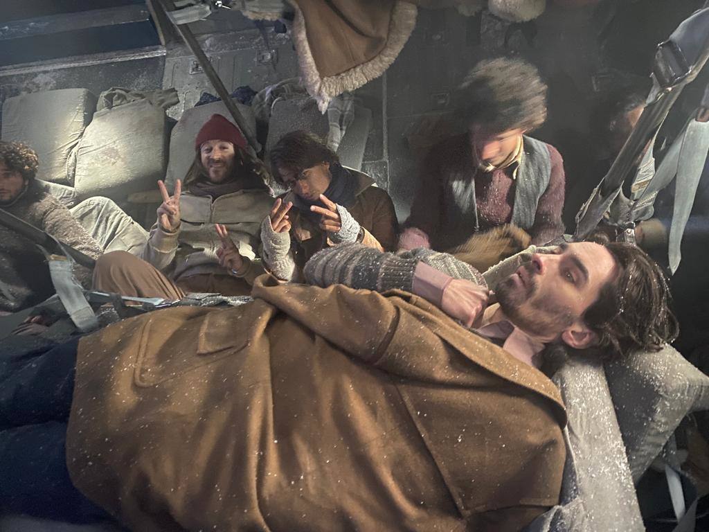 El rodaje de José María Alvarado en &#039;La Sociedad de la Nieve&#039;, en imágenes