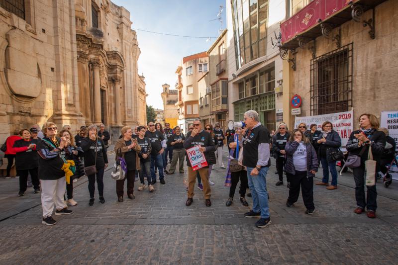 La protesta del Ampa del Centro Oriol, en imágenes