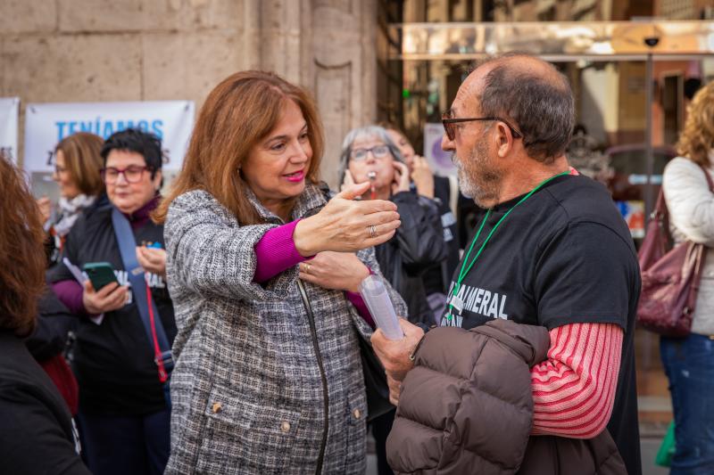 La protesta del Ampa del Centro Oriol, en imágenes