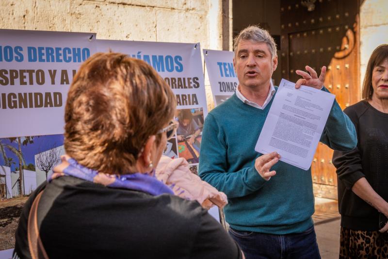 La protesta del Ampa del Centro Oriol, en imágenes