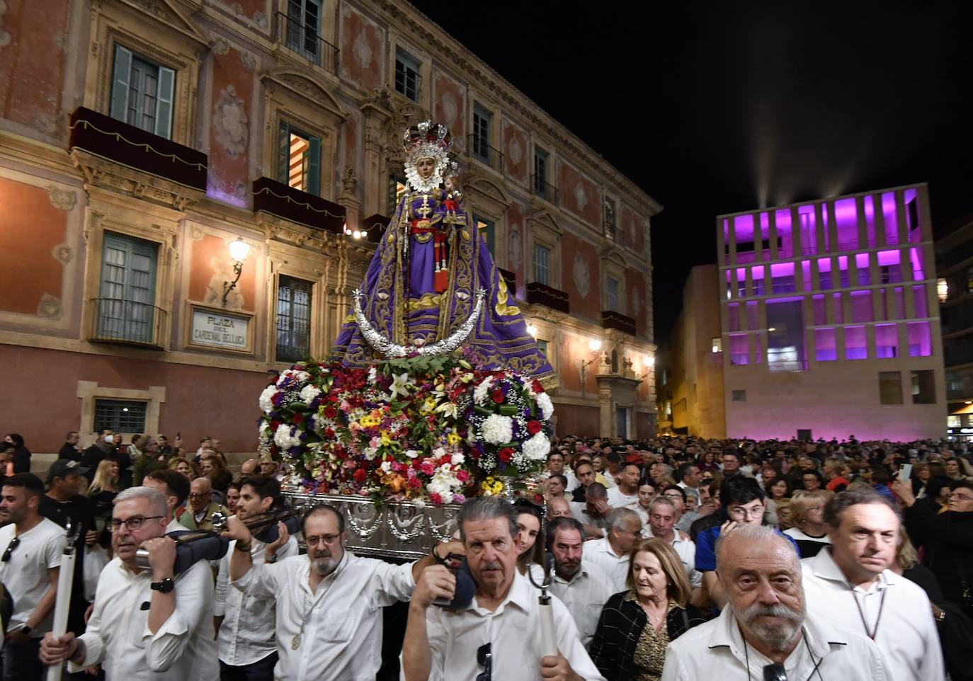 El regreso de la Virgen de la Fuensanta a la Catedral de Murcia, en imágenes