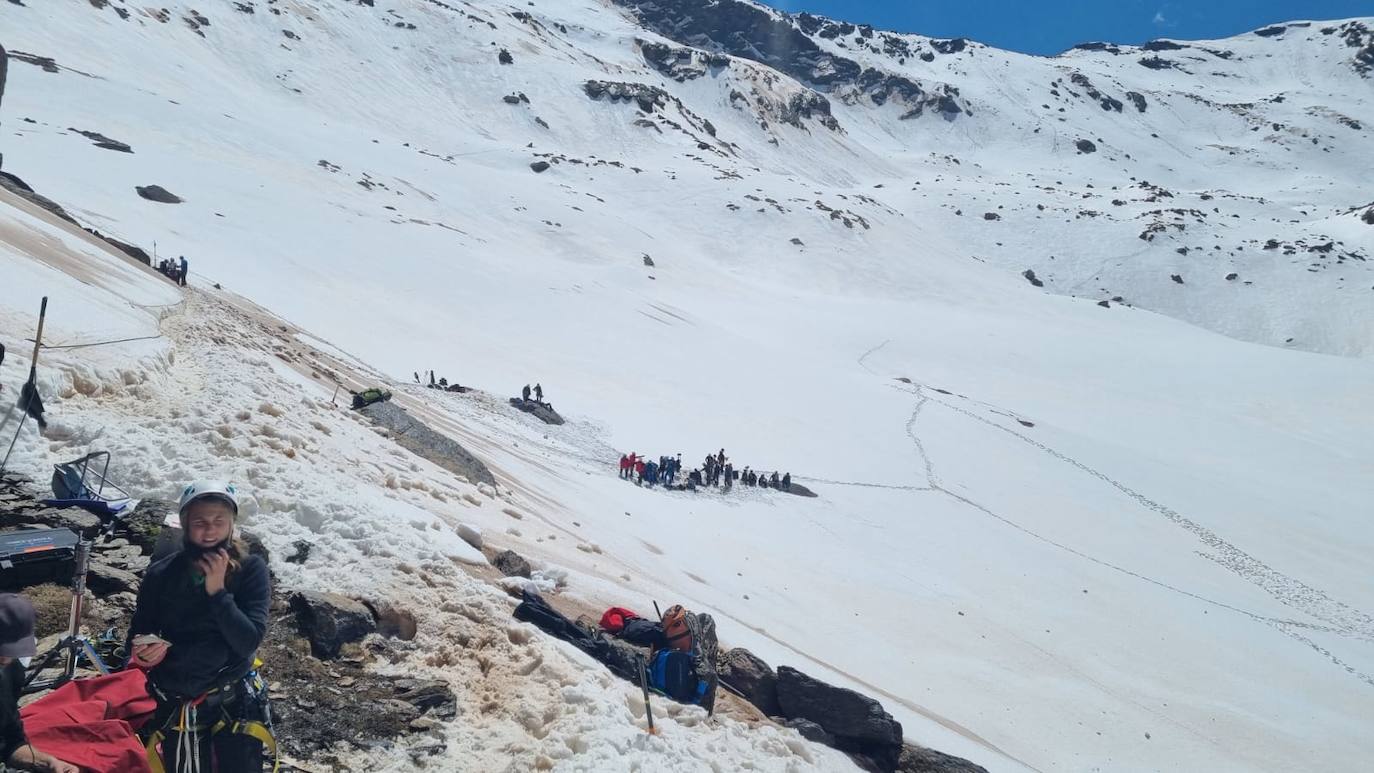 El rodaje de José María Alvarado en &#039;La Sociedad de la Nieve&#039;, en imágenes