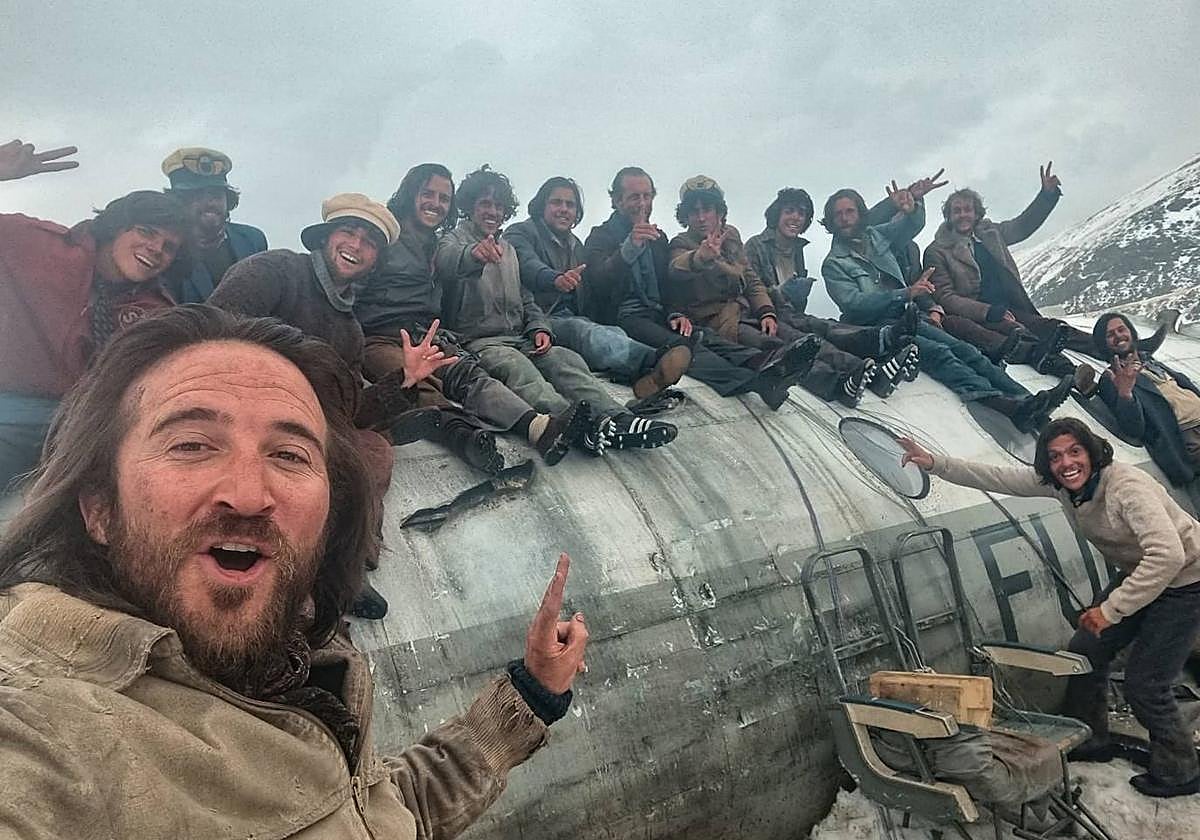 El rodaje de José María Alvarado en &#039;La Sociedad de la Nieve&#039;, en imágenes