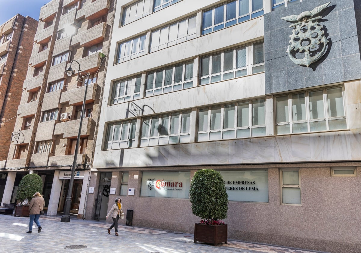 Sede de la Cámara de Comercio de Cartagena, en la Plaza Castellini.