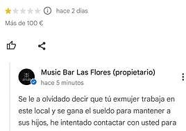 La indignante reseña de un 'cliente' para perjudicar a su exmujer: «Hay que ser ruin».