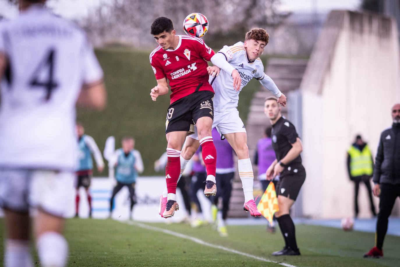 El partido del Real Murcia contra el Real Madrid Castilla, en imágenes