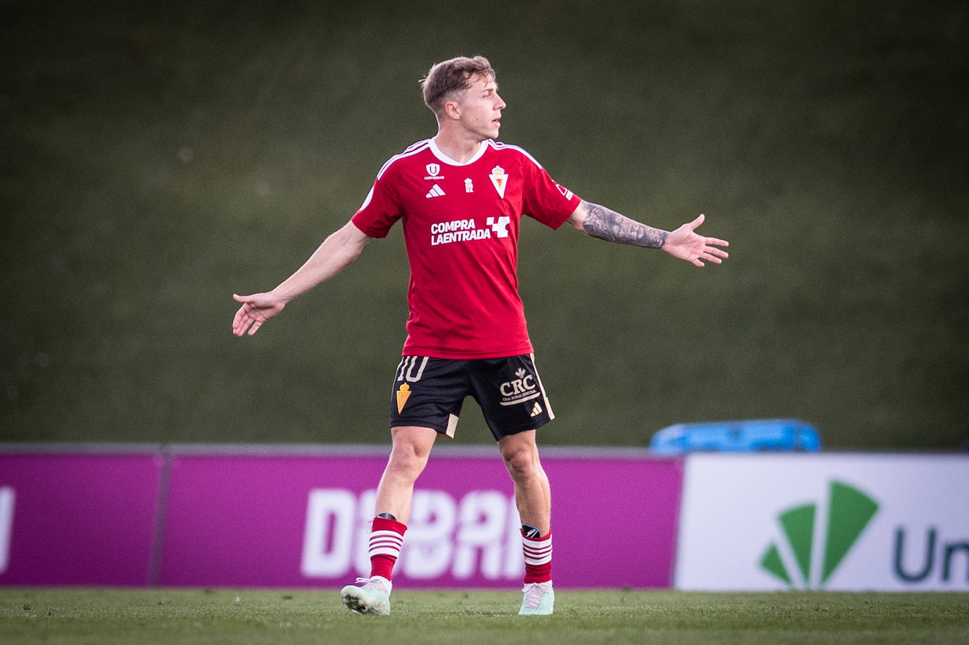 El partido del Real Murcia contra el Real Madrid Castilla, en imágenes