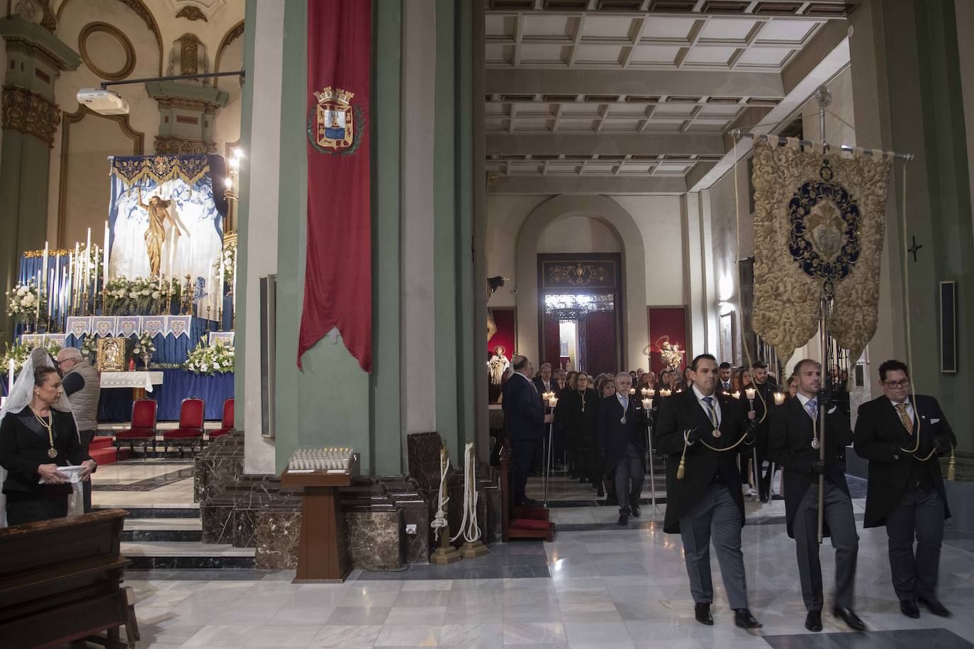 Imágenes del Resurrexit en la iglesia de Santa María de Gracia en Cartagena