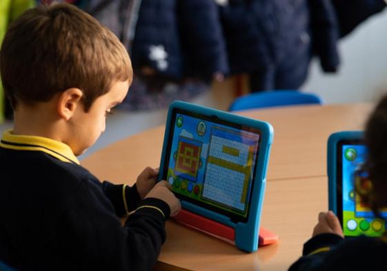 Los alumnos empiezan a trabajar con tablets a partir de los 3 años.