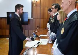 Acto de juramento de cinco nuevos jueces de la Escuela Judicial con destino a la Región de Murcia