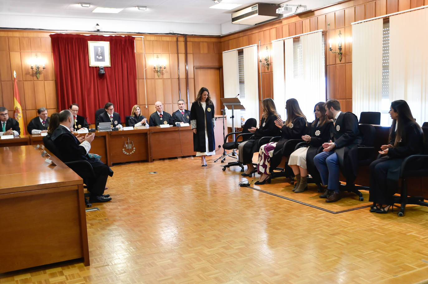 Acto de juramento de cinco nuevos jueces de la Escuela Judicial con destino a la Región de Murcia