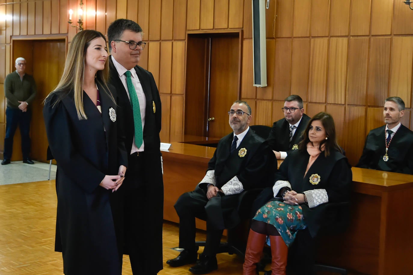 Acto de juramento de cinco nuevos jueces de la Escuela Judicial con destino a la Región de Murcia